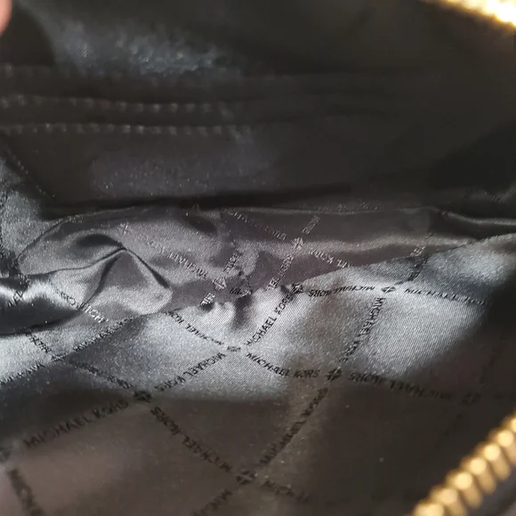 Michael Kors Set Travel Saffiano Leather Crossbody Bag Black - Picture 7 of 13